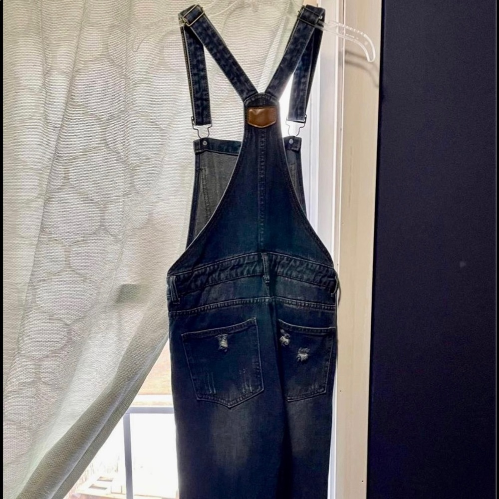 Distressed Denim Overalls | Size XS/2 | Like new!